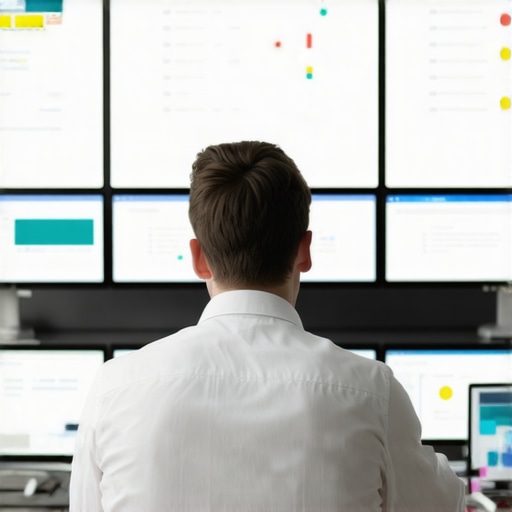 SEO expert reviewing Irvine local search analytics on computer screens