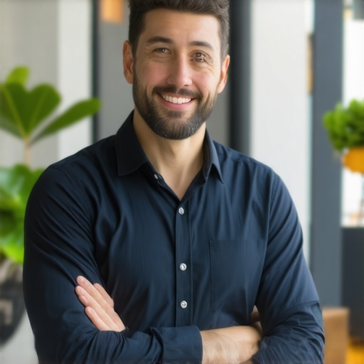 Business owner optimizing Google My Business profile in Irvine