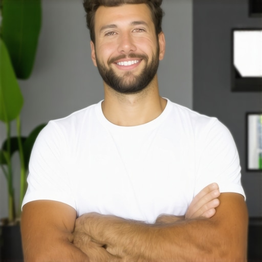 Irvine business owner updating Google My Business profile with local branding