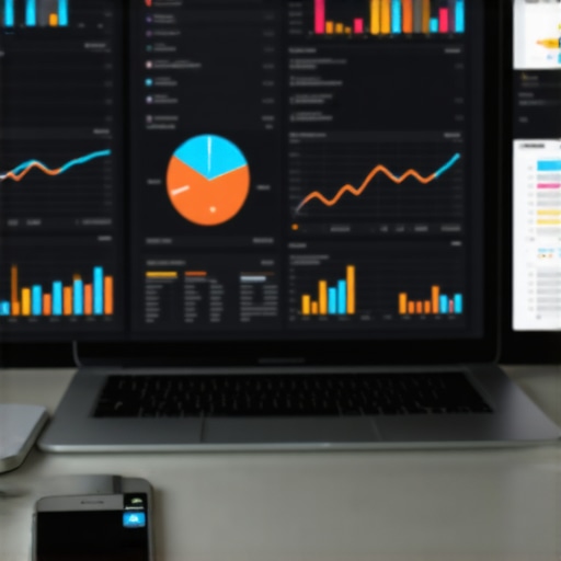 Local SEO Dashboard for Irvine Business Growth A digital analytics dashboard displaying Irvine local SEO metrics on a screen.