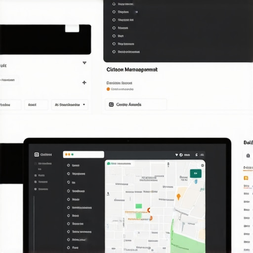 Screens displaying citation data, review metrics, and Google Maps analytics as part of local SEO maintenance