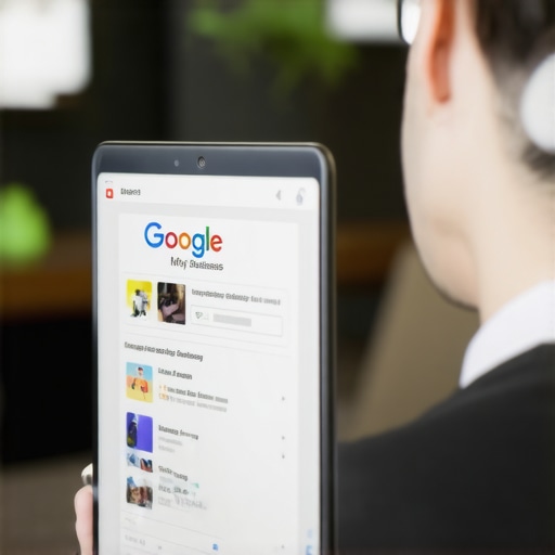 Person verifying business ownership on Google My Business through laptop