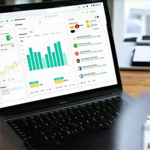 Analyzing Local SEO Data A digital marketing professional reviewing local SEO metrics on a laptop.