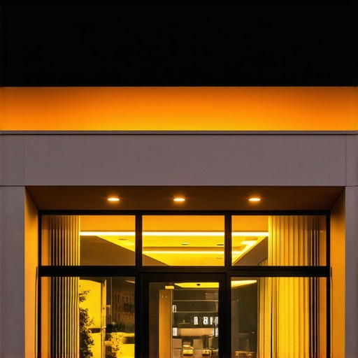 Irvine storefront at sunset Modern Irvine storefront during sunset highlighting local business visibility.